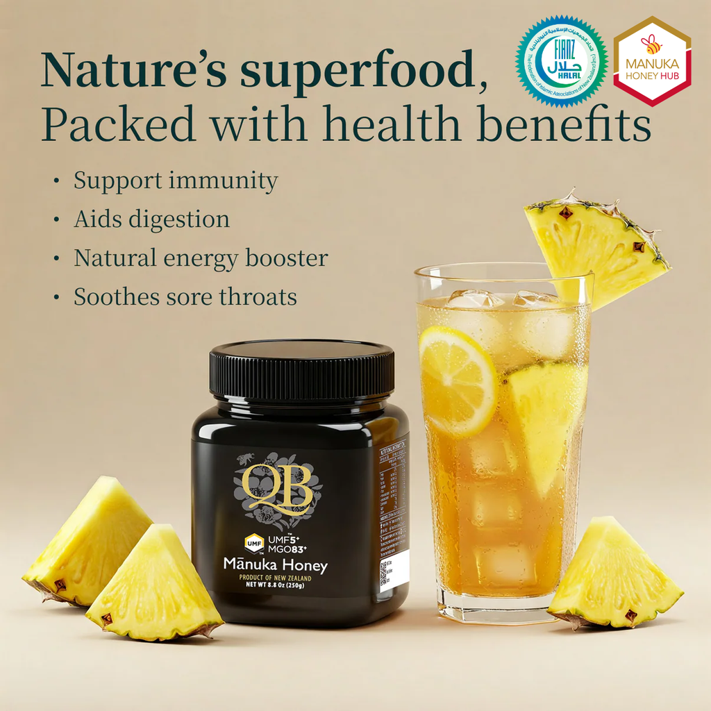 QB Manuka Honey UMF5+ MGO 83+ | HALAL Certified | Pure New Zealand | Ready Stock MY