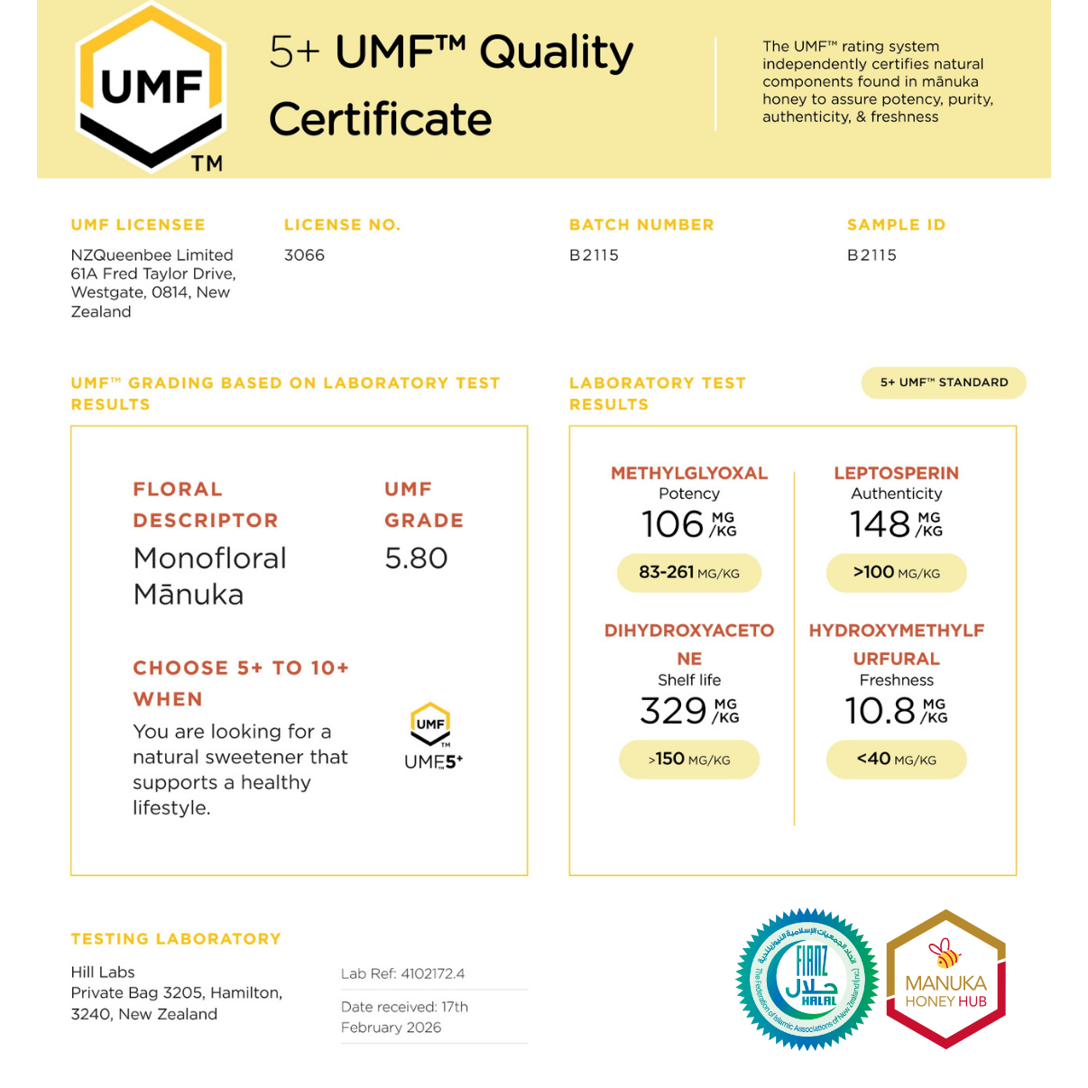 QB Manuka Honey UMF5+ MGO 83+ | HALAL Certified | Pure New Zealand | Ready Stock MY