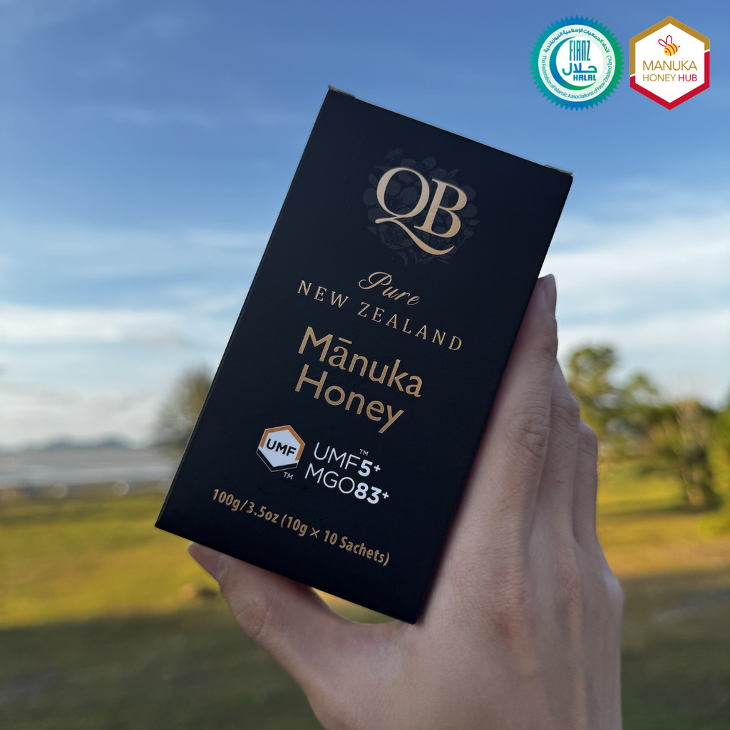 QB Manuka Honey Sachets UMF 5+ MGO 83+ | HALAL Certified | Pure New Zealand | Ready Stock MY